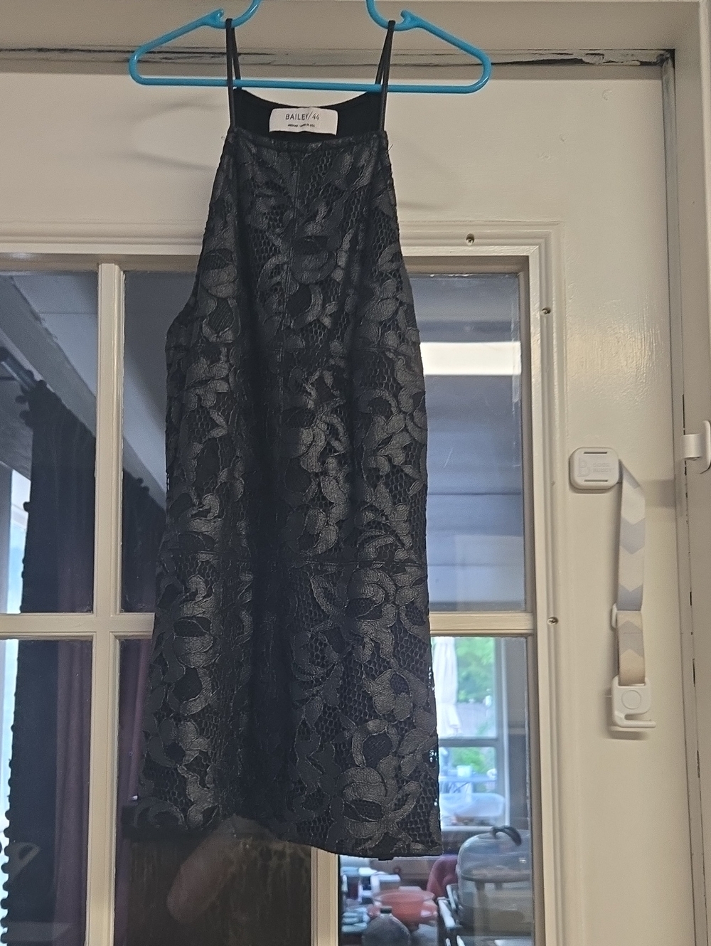 Bailey 44 Black Lace Halter-Style Dinner Top